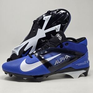 Nike Mens Alpha Menace Pro 4 Football Cleats FD7037-400 Blue/White Size 12 New